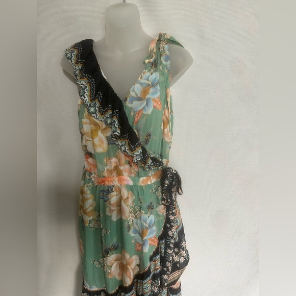 Anthropologie FARM RIO Monica Wrap Dress Floral Print - Picture 4 of 16